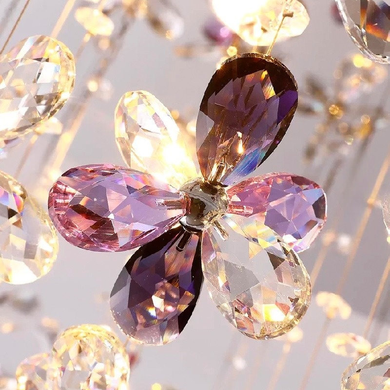 CHARA AMETHYST long chandelier by Lampadom - ambient shot