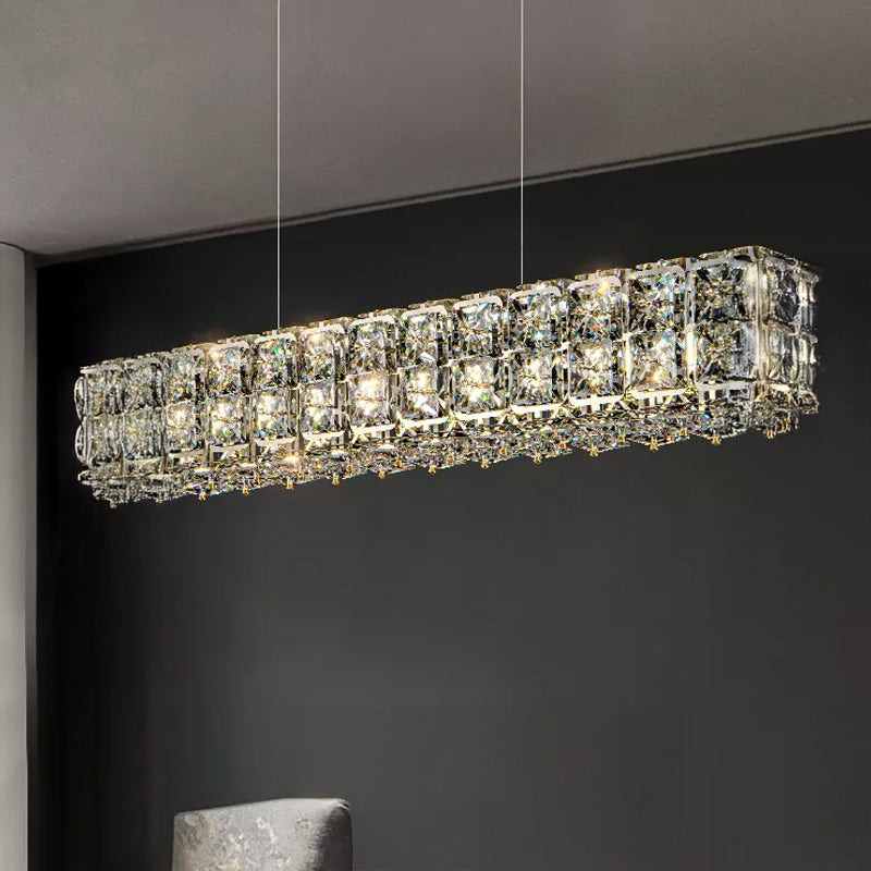 TAKI Linear Chandelier by Lampadom - close-up