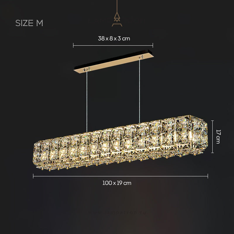 TAKI Linear Chandelier by Lampadom - ambient shot
