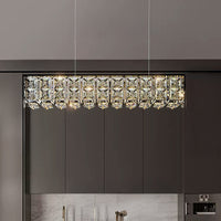 TAKI Linear Chandelier by Lampadom - side view