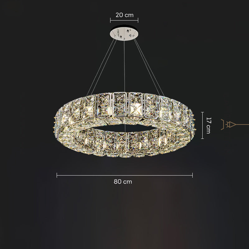 TAKI R Ring Chandelier by Lampadom - angle view