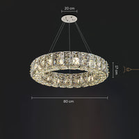 TAKI R Ring Chandelier by Lampadom - angle view