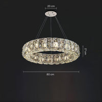TAKI R Ring Chandelier by Lampadom - scale reference