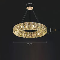 TAKI R Ring Chandelier by Lampadom - side view