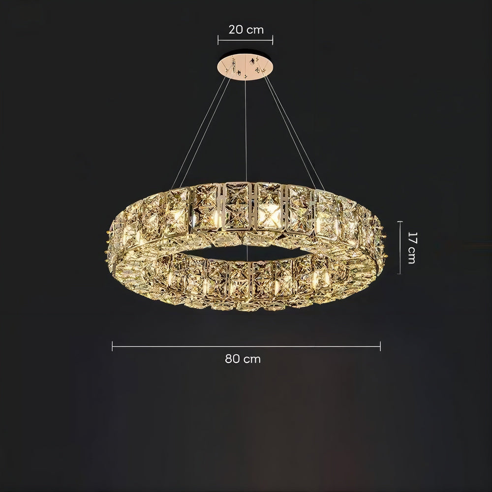 TAKI R Ring Chandelier by Lampadom - detail view