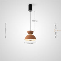 TAMME Pendant by Lampadom - scale reference
