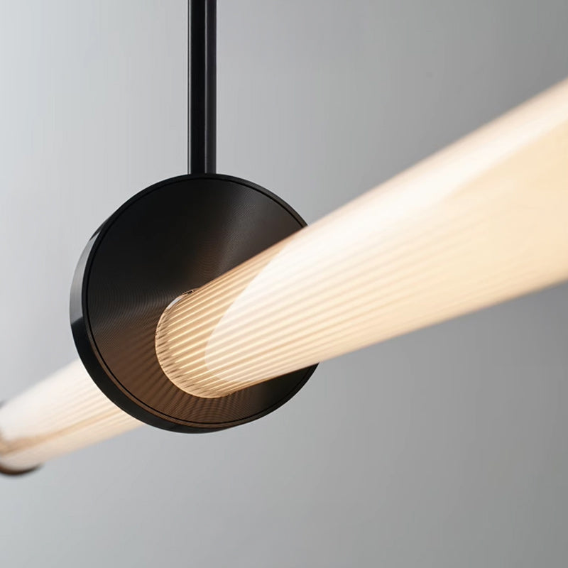 TEOFIL B Linear Chandelier by Lampadom - detail view