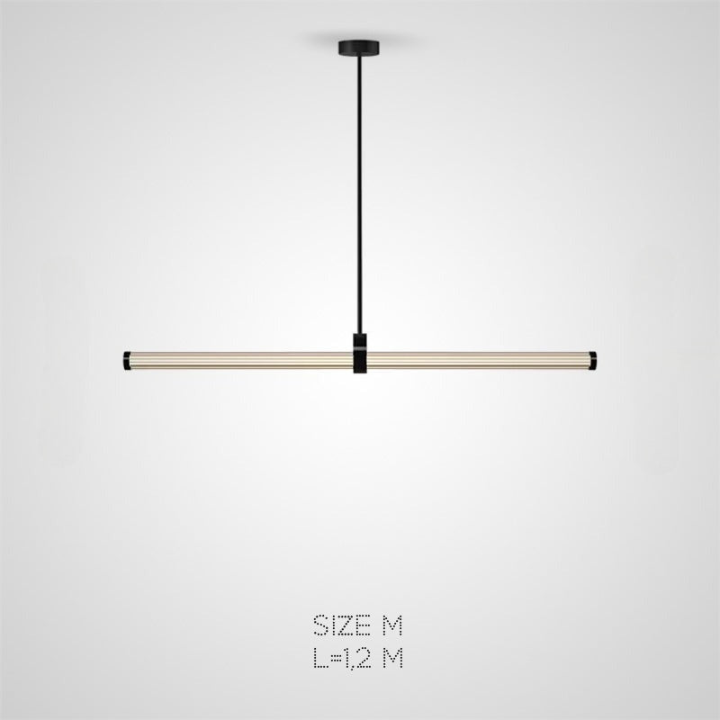 TEOFIL B Linear Chandelier by Lampadom - side view