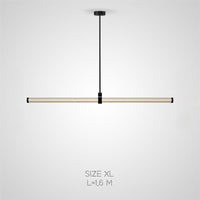 TEOFIL B Linear Chandelier by Lampadom - detail view