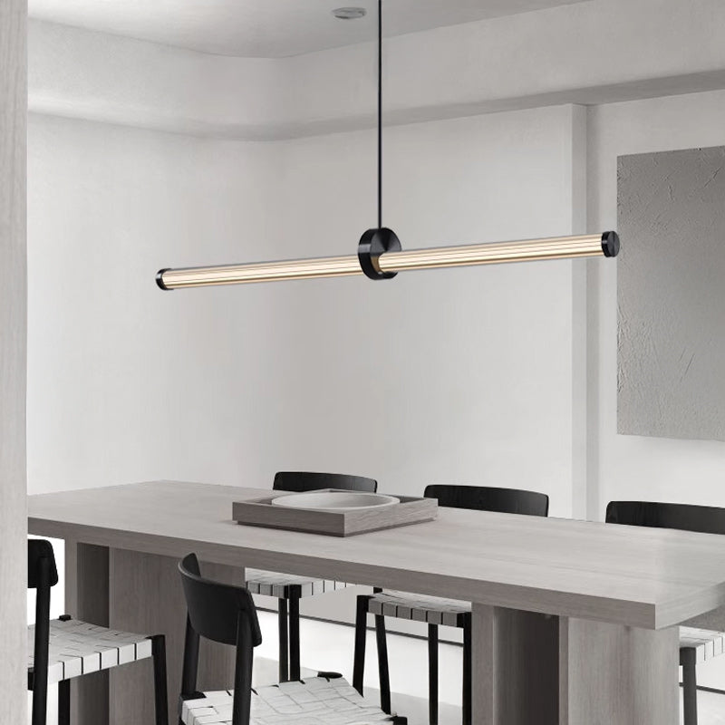 TEOFIL B Linear Chandelier by Lampadom - close-up