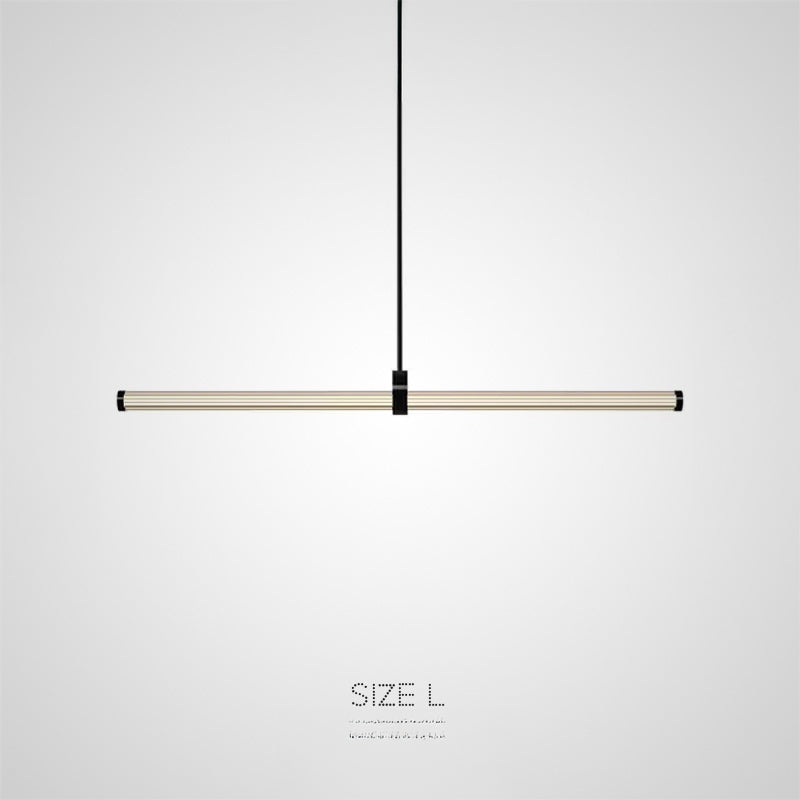 TEOFIL B Linear Chandelier by Lampadom - side view