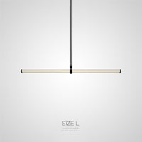 TEOFIL B Linear Chandelier by Lampadom - side view