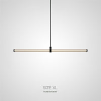 TEOFIL B Linear Chandelier by Lampadom - angle view