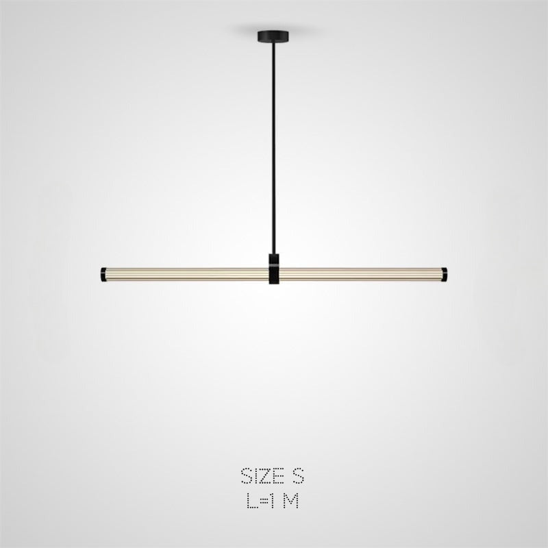 TEOFIL B Linear Chandelier by Lampadom - angle view