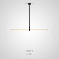 TEOFIL B Linear Chandelier by Lampadom - angle view