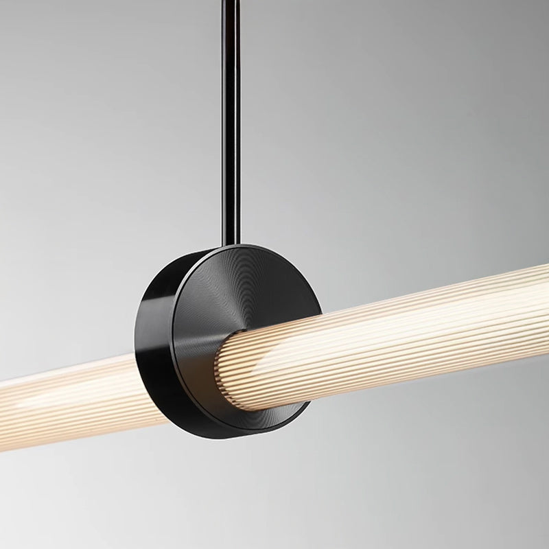 TEOFIL B Linear Chandelier by Lampadom - close-up