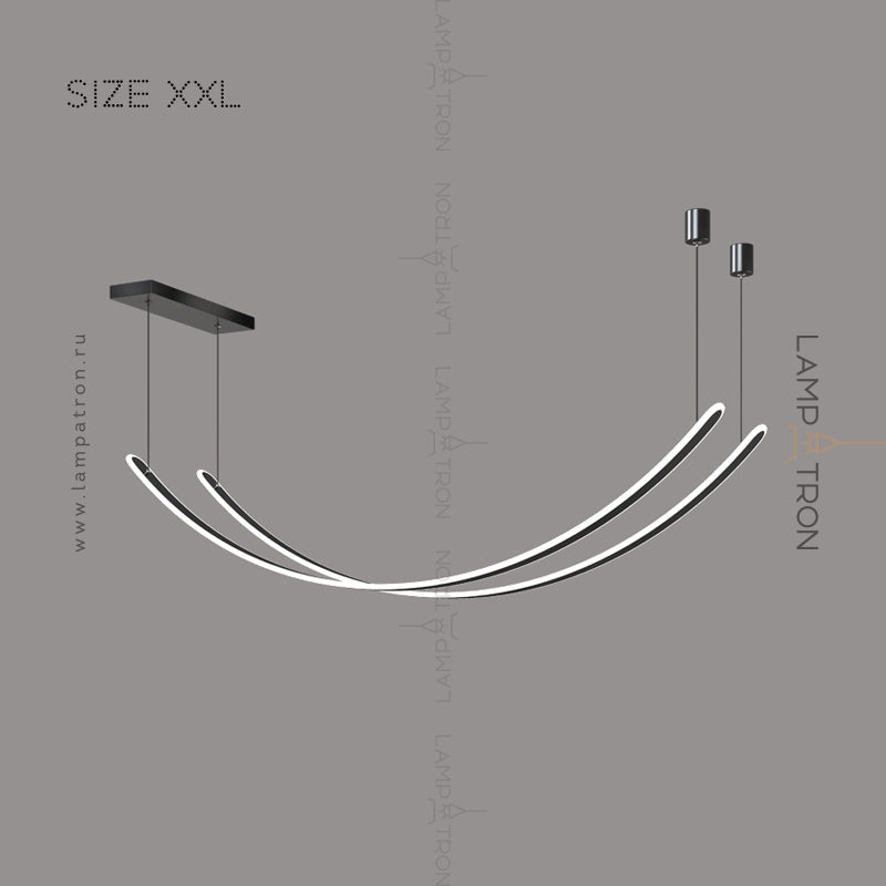 TEOLINE DUO Pendant by Lampadom - close-up