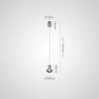 TIBERT Pendant by Lampadom - side view