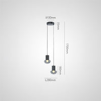 TIBERT Pendant by Lampadom - angle view