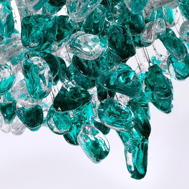 TIFFANI RAIN Chandelier Chandelier in Crystal by Lampadom - installation view