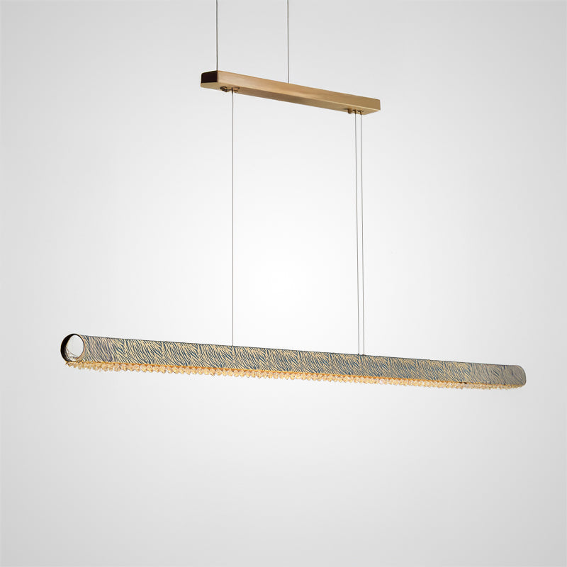 TIGER Linear Chandelier by Lampadom - scale reference