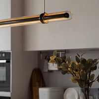 TIME TUNNEL Linear Chandelier by Lampadom - top view