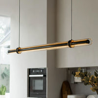 TIME TUNNEL Linear Chandelier by Lampadom - detail view