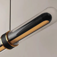 TIME TUNNEL Linear Chandelier by Lampadom - scale reference