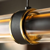 TIME TUNNEL Linear Chandelier by Lampadom - ambient shot