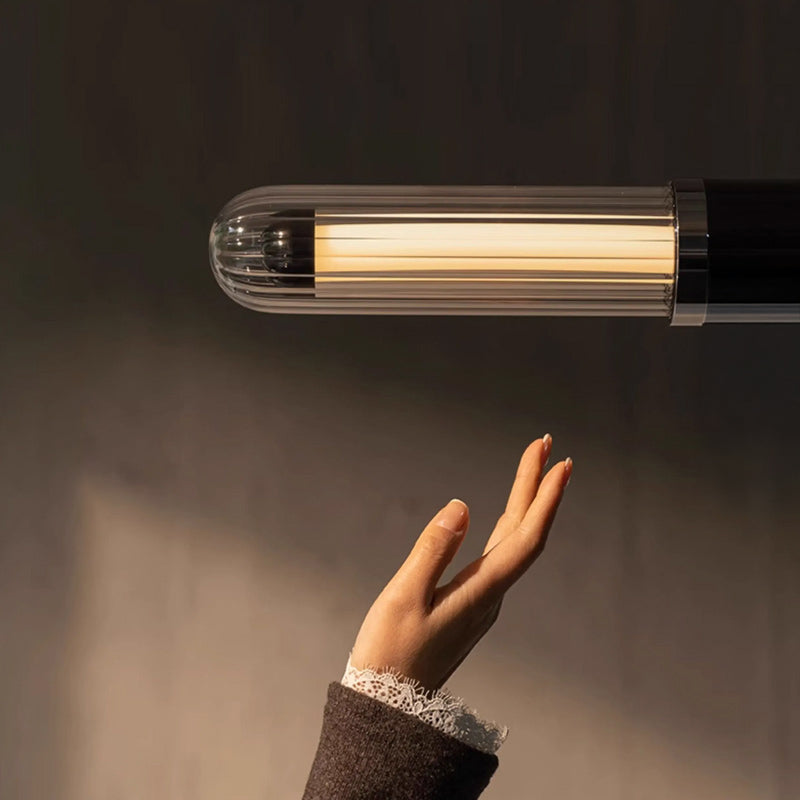 TIME TUNNEL WAVY Linear Chandelier by Lampadom - detail view