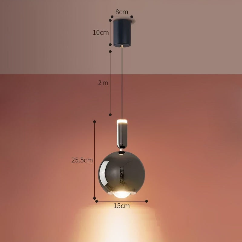 TOFT ORB Pendant by Lampadom - scale reference