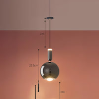 TOFT ORB Pendant by Lampadom - side view