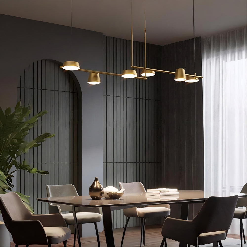 TOIVOLA Linear Chandelier by Lampadom - detail view