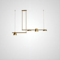 TOIVOLA Linear Chandelier by Lampadom - top view