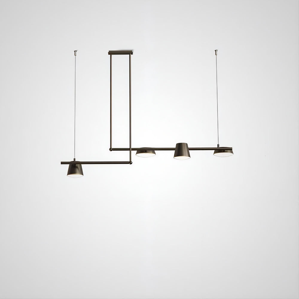TOIVOLA Linear Chandelier by Lampadom - side view