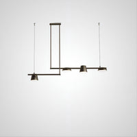 TOIVOLA Linear Chandelier by Lampadom - side view