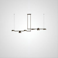 TOIVOLA Linear Chandelier by Lampadom - close-up