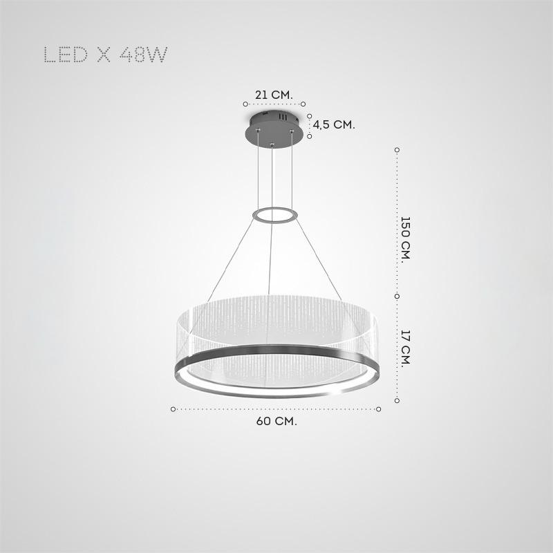 TOLETUS A Ring Chandelier by Lampadom - top view