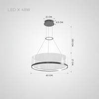 TOLETUS A Ring Chandelier by Lampadom - top view