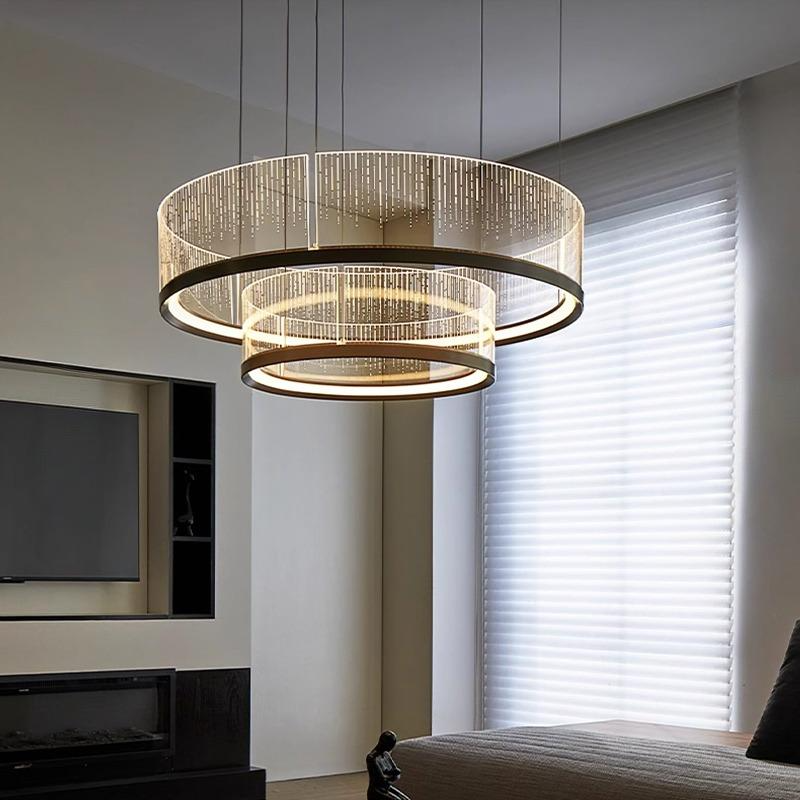 TOLETUS B Ring Chandelier by Lampadom - side view