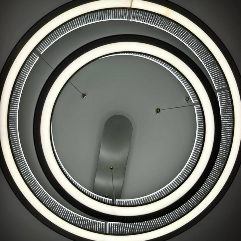 TOLETUS B Ring Chandelier by Lampadom - close-up
