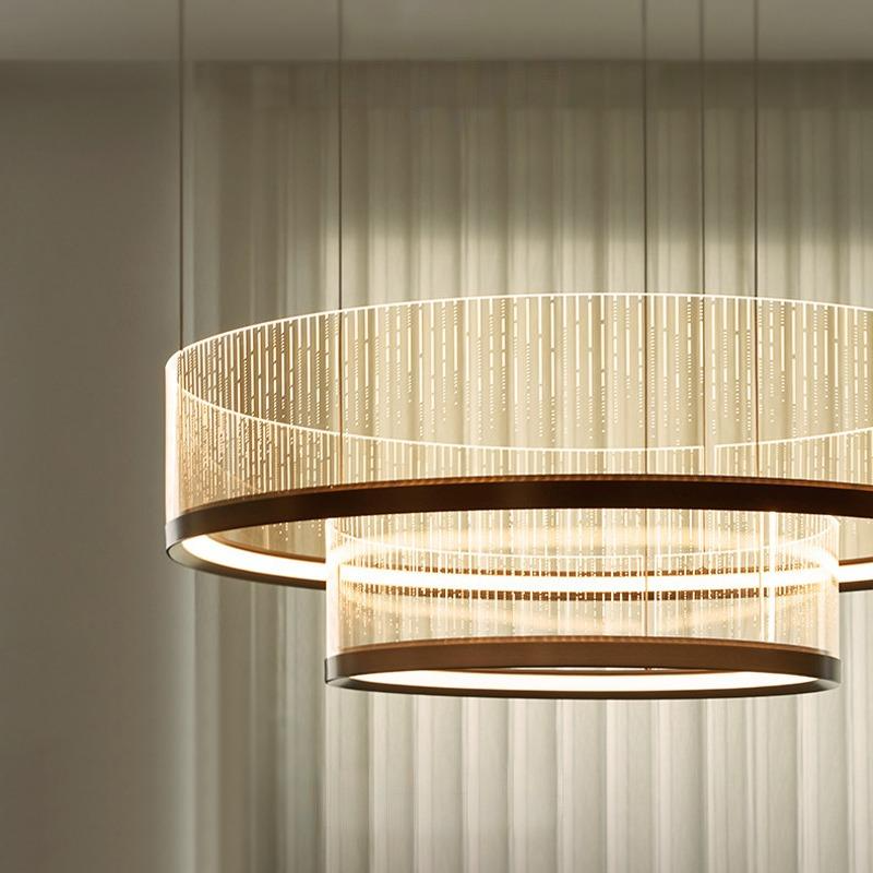 TOLETUS B Ring Chandelier by Lampadom - angle view