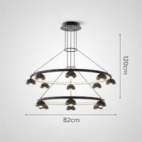 TORBERG Ring Chandelier by Lampadom - scale reference