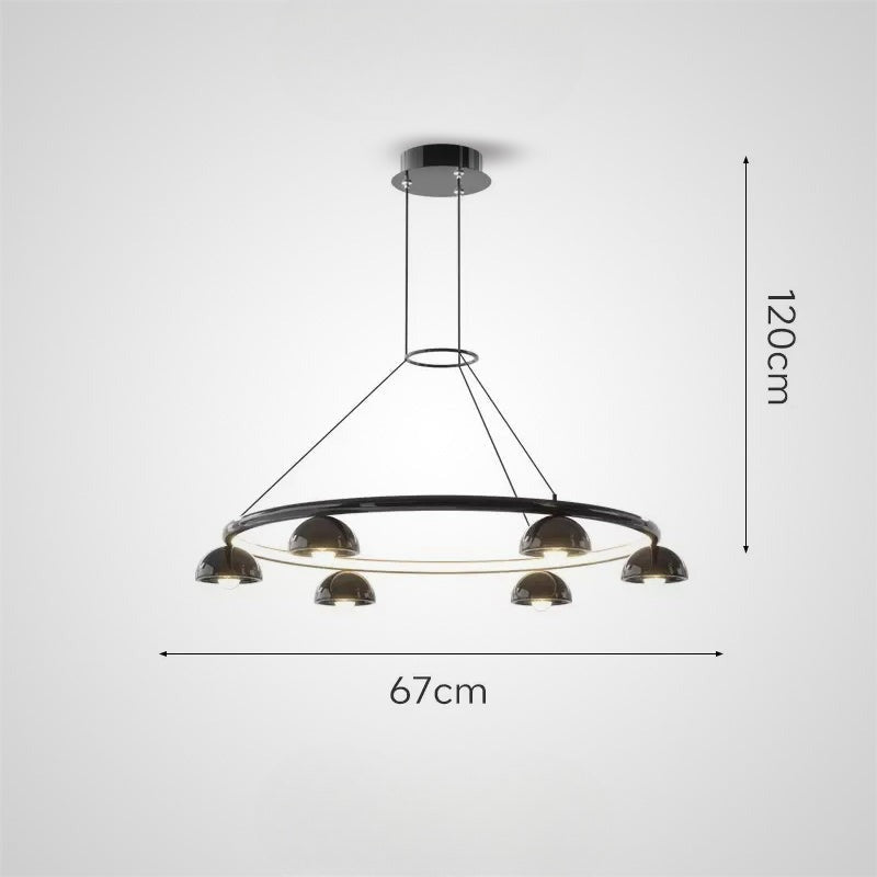 TORBERG Ring Chandelier by Lampadom - close-up