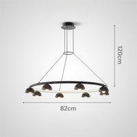 TORBERG Ring Chandelier by Lampadom - detail view