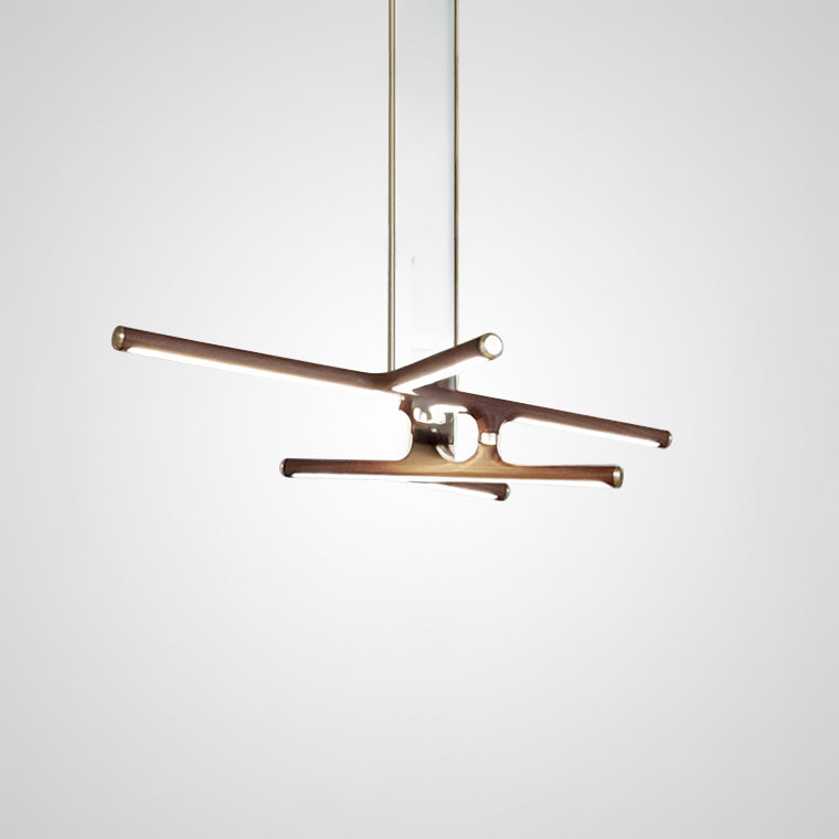 TORDIS Linear Chandelier by Lampadom - side view