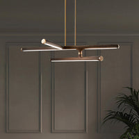 TORDIS Linear Chandelier by Lampadom - side view