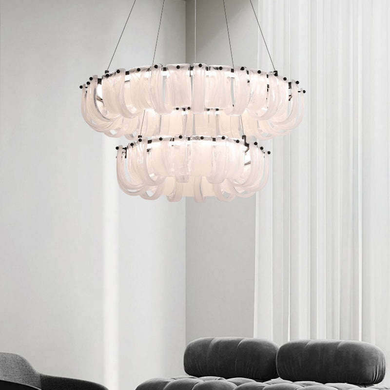 TORKILD Ring Chandelier by Lampadom - scale reference