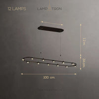 TORRES Linear Chandelier by Lampadom - ambient shot