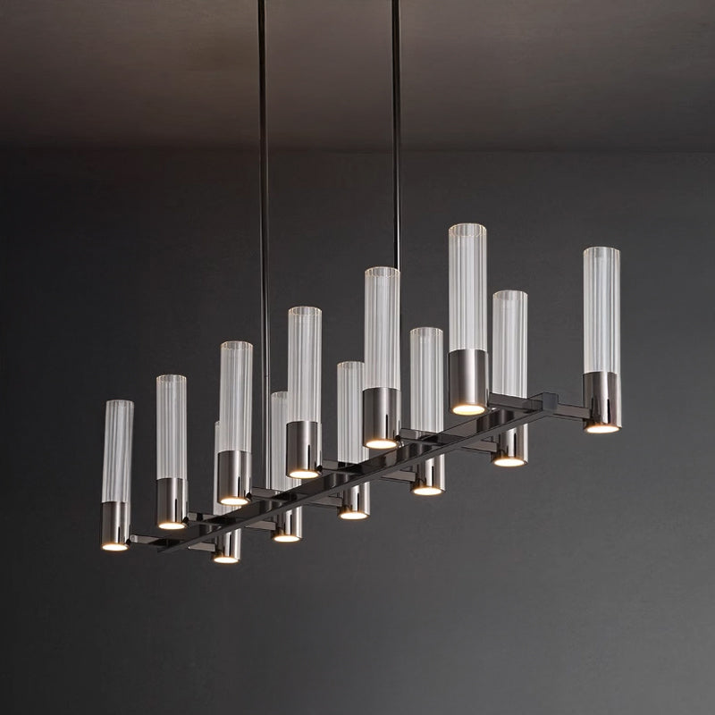 TORVALD Linear Chandelier by Lampadom - top view